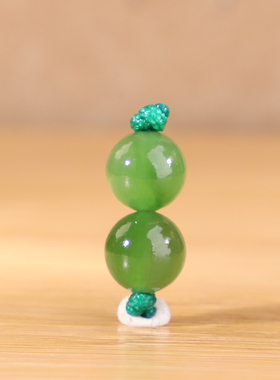 天然俄料碧玉阳绿色圆珠散珠