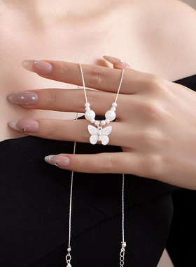 轻奢小众蝴蝶项链女款