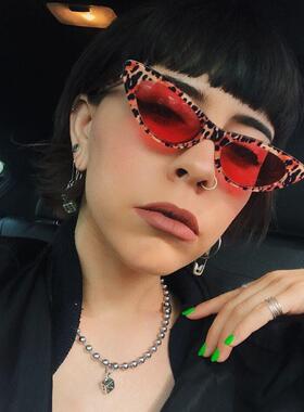 punk欧美风链条CHAIN骰子吊坠 INS趣味项链搭配