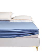 富安娜家纺床品纯棉单件床笠床单纯色床罩床垫套罩防滑固定床套罩