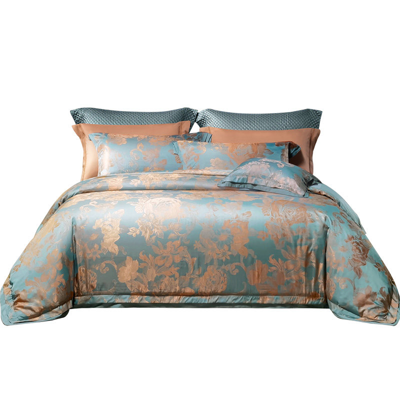 富安娜家纺提花四件套轻奢纯棉床单 富安娜床品套件/四件套/多件套