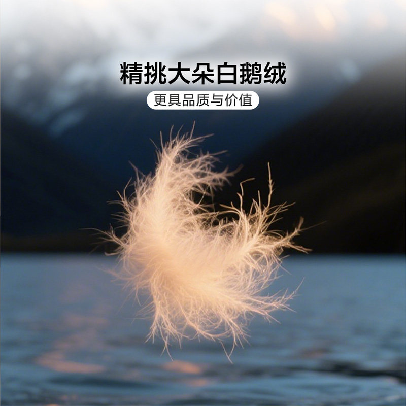 富安娜95白鹅绒被芯冬季保暖厚被春秋被褥单双人床上用品羽绒被子,淘宝优惠券,粉丝福利购,淘宝优惠卷
