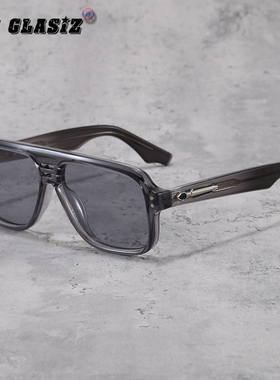 箭头米钉双梁大框飞行员新款墨镜眼镜防紫外线墨镜防蓝光平光镜