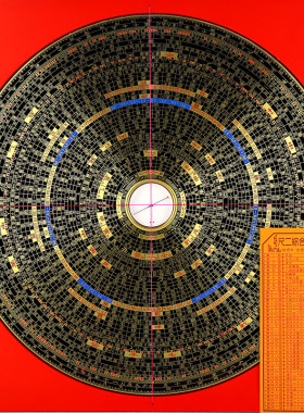 高精准度12寸罗盘纯铜专业指南针