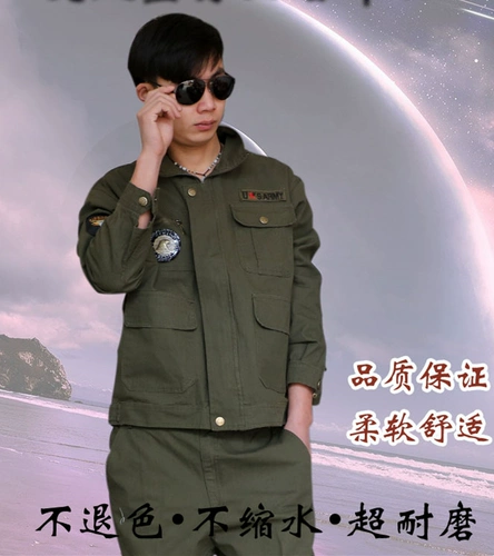 Хлопковый износостойкий комбинезон, лонгслив, увеличенная толщина