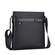 Hong Kong Genuine Leather Skew Satchel Bag Mens Bag Business Bull Leather Bag 2023 New Commuter Mens Bag Single Shoulder Backpack