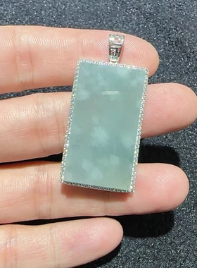 蜜蜡925银18k金包边无事牌定制