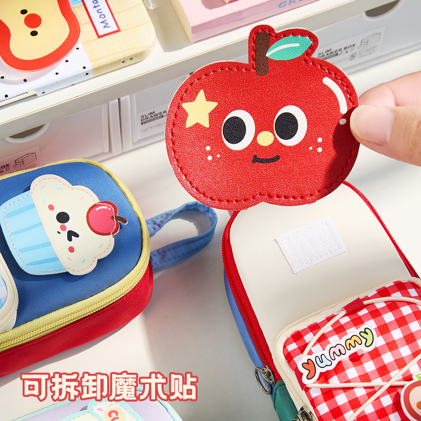 三年二班书包笔袋高颜值ins风女孩款撞色笔盒大容量文具盒小众不撞款铅笔盒男女孩初中小学生用2025新款超火K - 图1