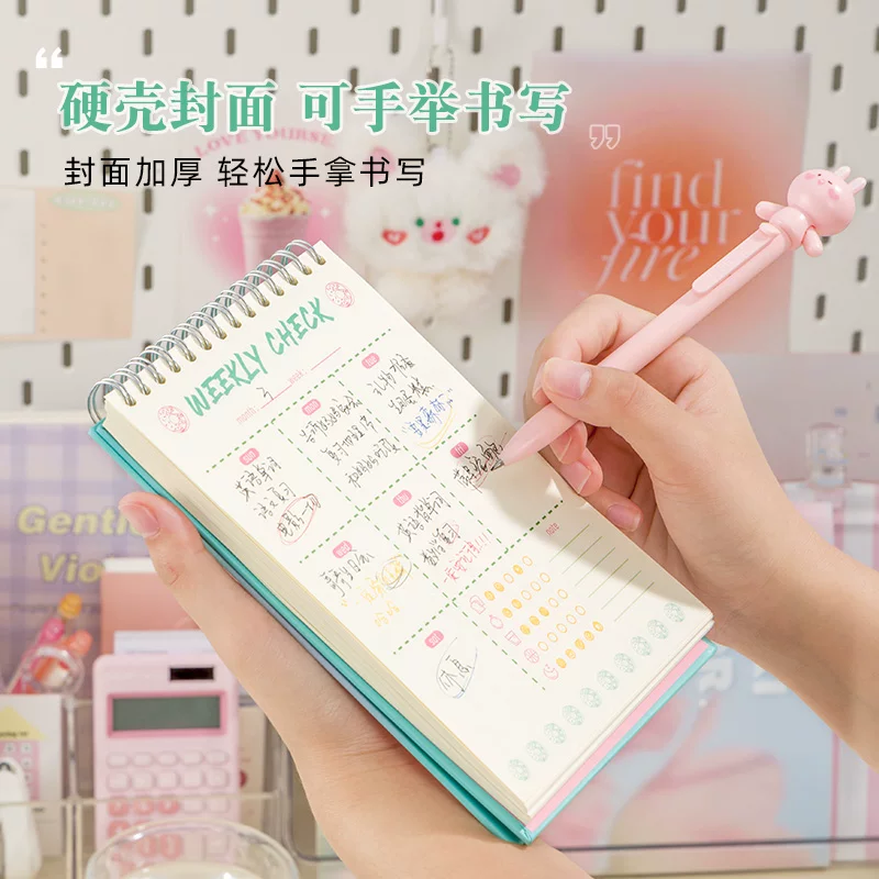 三年二班 Retro handheld small laptop, book for students, notebook, American style