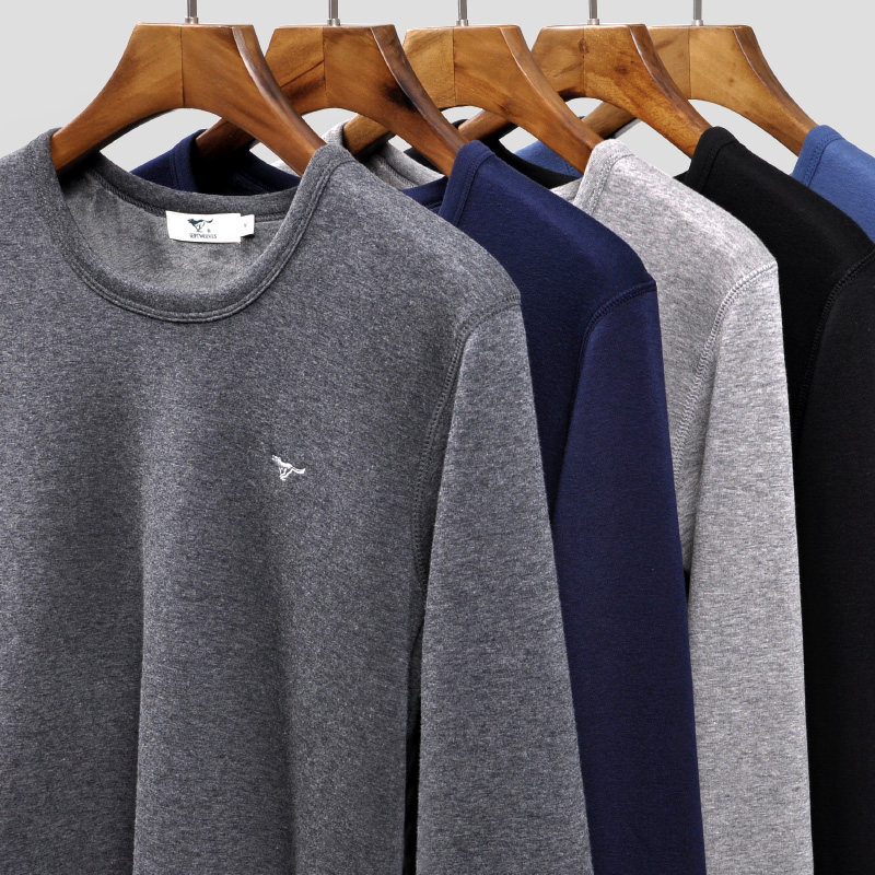 七匹狼男士保暖加绒防寒土发热内衣 七匹狼鼎丰保暖套装