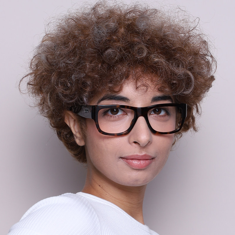 rayban框架正品男女条纹框架镜眼镜 SmartBuy海外眼镜架