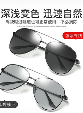 护目墨镜男士太阳镜男女偏光开车潮司机镜圆脸蛤蟆镜高清驾驶眼镜