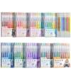Painting master pens in various colors Morandi color
