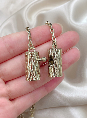 小香风耳机链项链个性欧美颈链女