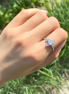 奥米迪奥土星镶钻开口食指戒指