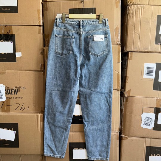 Straight trousers regular polyester spring and autumn