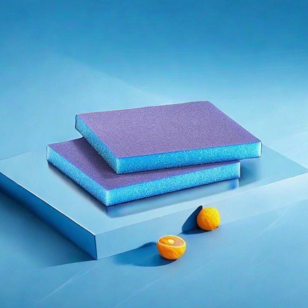进口蓝色双面海绵砂块砂纸木门木工楼梯工艺品油漆金属抛光砂砖,淘宝优惠券,粉丝福利购,淘宝优惠卷
