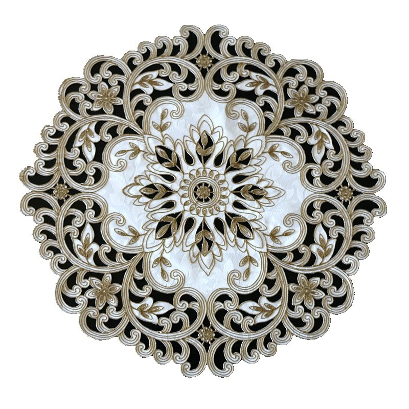 杯垫创意刺绣镂空布艺欧式田园家用餐桌垫西餐垫花瓶垫杯垫盘子垫,淘宝优惠券,粉丝福利购,淘宝优惠卷