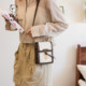 Cute and versatile one-shoulder cross-body lightweight mobile phone bag