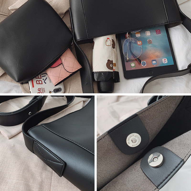 北包包复古2020夏天新款子母水桶包 北包包女士包袋