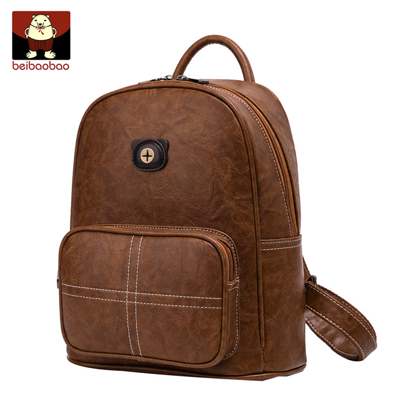 北包包质感女2020新款潮复古双肩包 北包包双肩背包