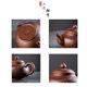 Zhuni large purple clay teapot set