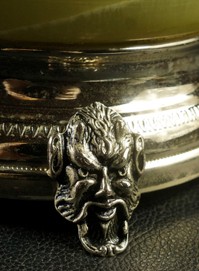 瑞士御爵天然石料金属包音乐盒摆件，重4.65公斤，高32厘米