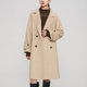 naivee Nawei 22 winter commuting workplace intellectual lapel mid-length loose wool woolen coat