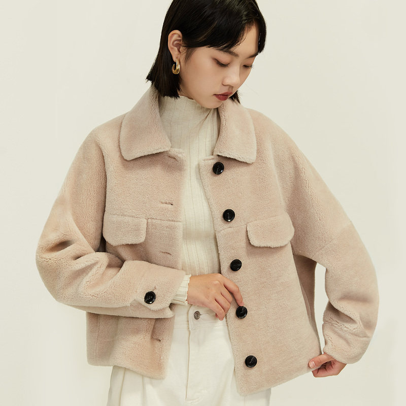 naivee 2020冬季新款通勤工装大衣 naivee短外套