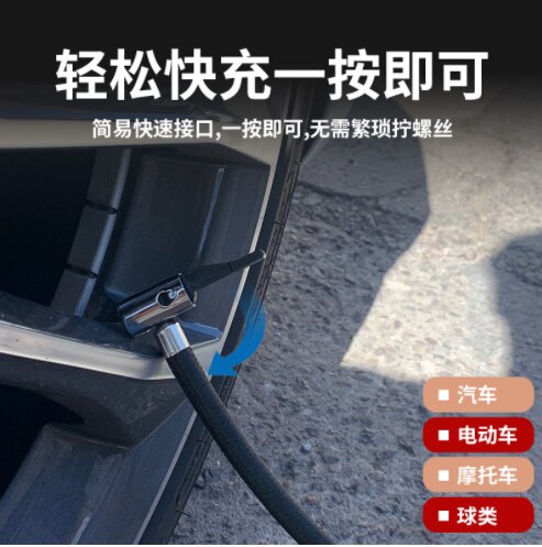 车载充气泵打气泵小轿车便携式汽车用轮胎大功率电动双缸12V车用 - 图2