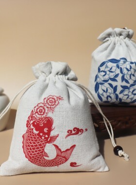 建盏品茗杯主人茶杯双层加厚质感毛绒内衬首饰古玩珠宝保护收纳袋