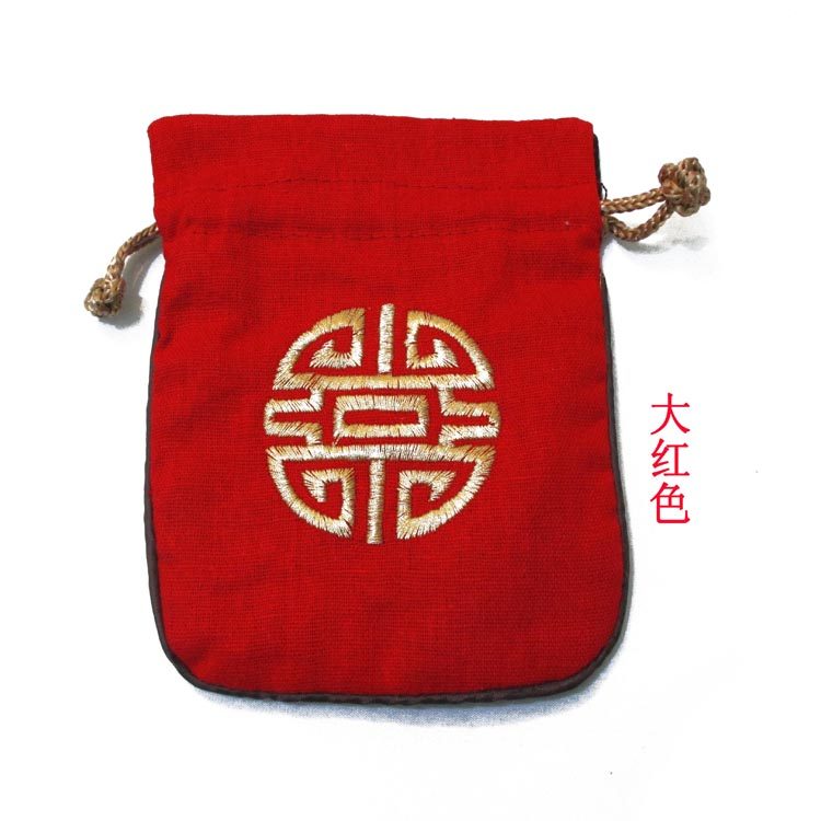 品陶缘 佛珠袋棉麻内衬刺绣 首饰礼品包装锦囊 荷包袋 零钱包,淘宝优惠券,粉丝福利购,淘宝优惠卷