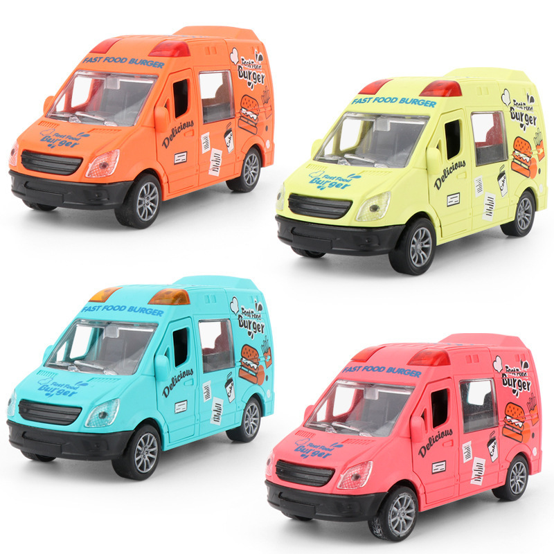 儿童糖果雪糕车玩具冰淇淋售卖车惯性玩具车模型地摊超市玩具商超 - 图3