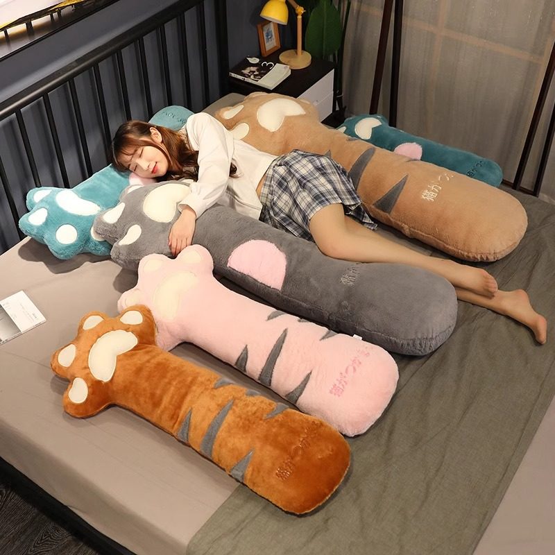 日本代购猫爪长条枕床上女生抱睡玩偶夹腿专用可拆洗侧睡床头靠垫,淘宝优惠券,粉丝福利购,淘宝优惠卷