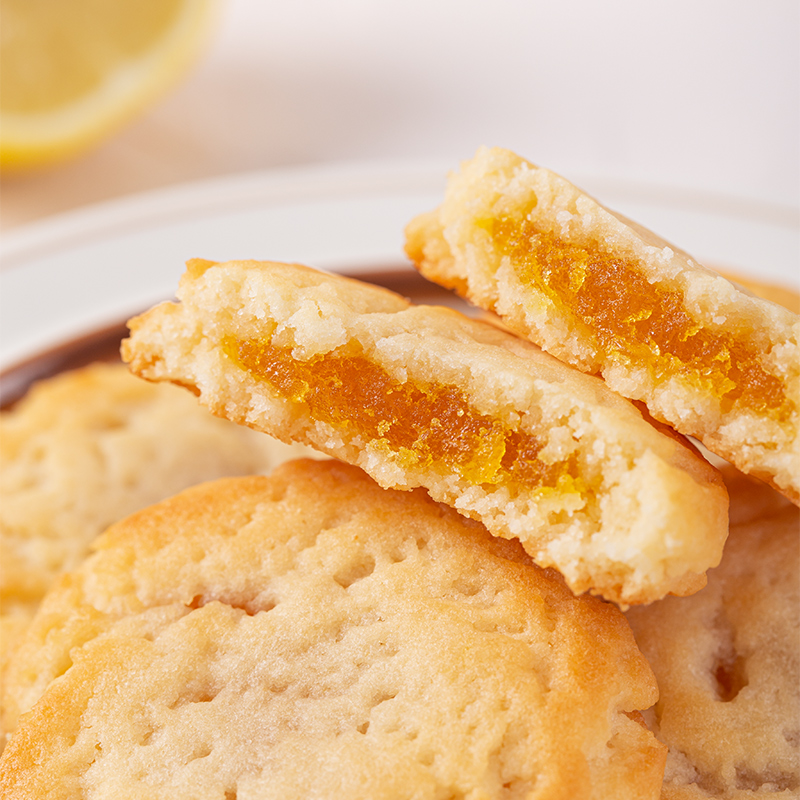 韩国进口CW青佑柚子奶酪味夹心饼干软曲奇办公室休闲食品零食小吃 - 图3