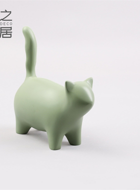 可爱动物树脂电视柜摆件情侣送礼