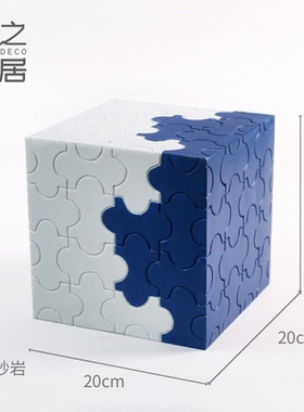 样板间软装配饰树脂创意几何