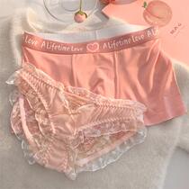 Couples underwear One man and one womans new sexy passion pure desire double couples underwear suit Valentines Day gift