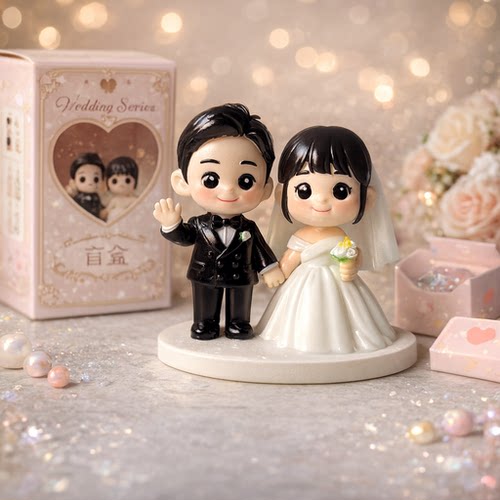 真人照片来图定制3D打印精致Q萌人偶全彩模型手办礼物盲盒创意模 - 图0