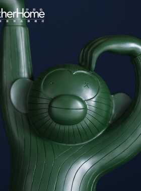 创意美式风钥匙收纳轻奢猴子托盘