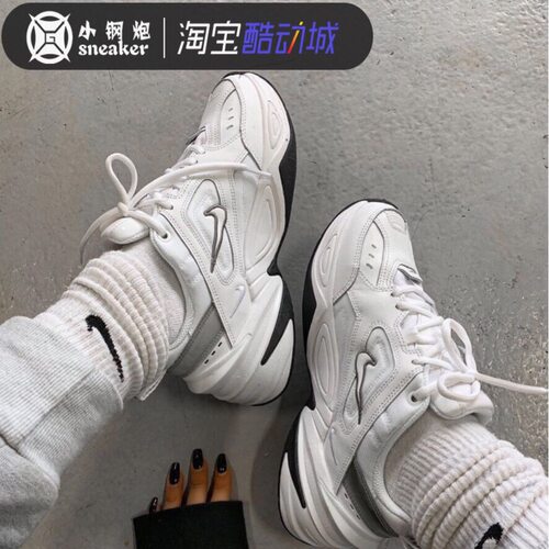 Nike M2K Tekno 黑白橙黄 渲染走秀 宇航员白黄老爹鞋 BQ3378-100 - 图0