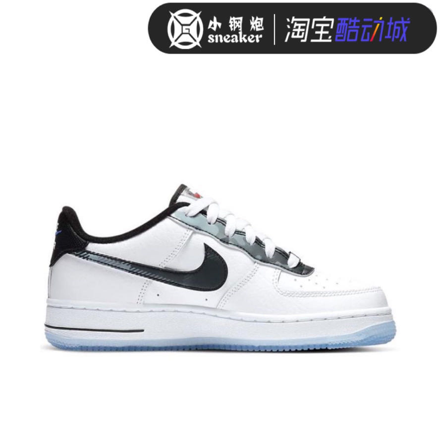 Nike Air Force 1 Low AF1 Remix黑白银小伦纳德板鞋 DB2016-100-图0