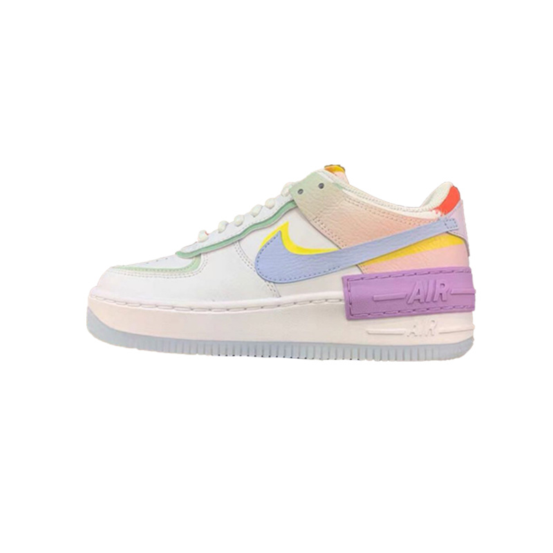 Nike 耐克 NIKE AF1 SHADOW 空军女子休闲板鞋彩色拼接CW2630-141 - 图3