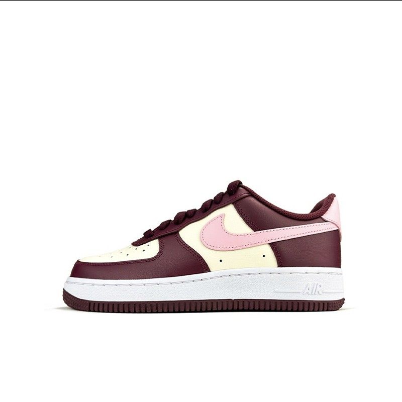 Nike Air Force 1 AF1空军一号酒红白粉情人节低帮板鞋FD9925-161,淘宝优惠券,粉丝福利购,淘宝优惠卷
