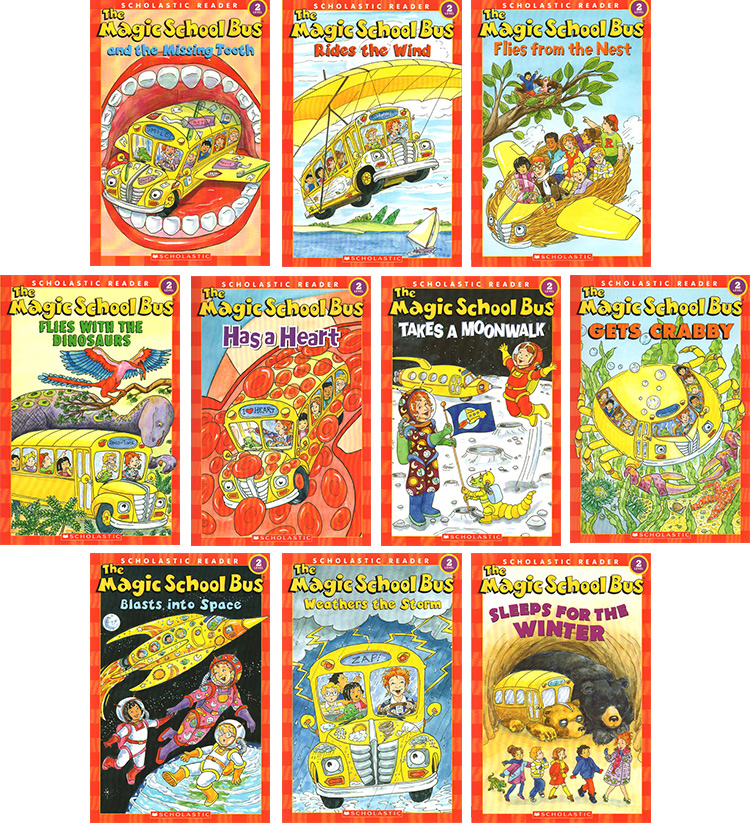 神奇校车英文原版 全20册 The Magic School Bus Science Readers 一二辑 阶段绘本图画故事书 儿童分级读物桥梁书 英语启蒙 - 图0