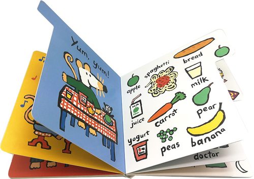 英文原版 Maisy's First Words Book Collection 小鼠波波小百科单词标签书4册Maisy's Animals/Home/Science/Day Out 低幼启蒙 - 图2