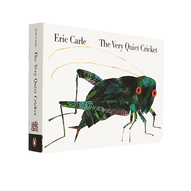 好安静的蟋蟀  纸板书 发音书 英文原版 Eric Carle The Very Quiet Cricket  有蟋蟀发声 廖彩杏书单 艾瑞卡尔 - 图3