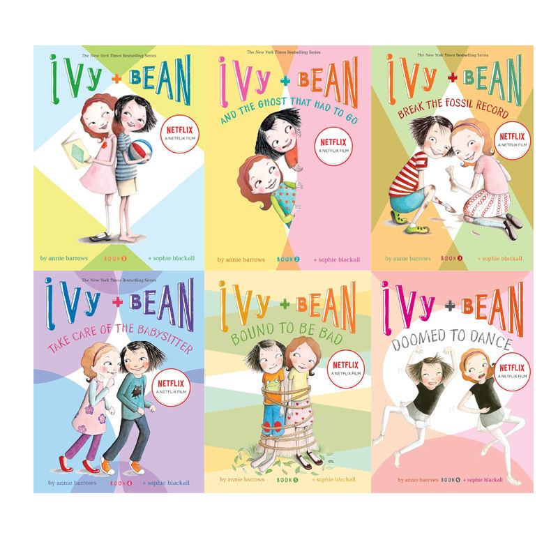 英文原版 Ivy and Bean 艾薇和豆豆系列1-6册 美国图书馆协会童书奖 7-14岁女孩中小学课外读物 英语阅读提升章节桥梁书