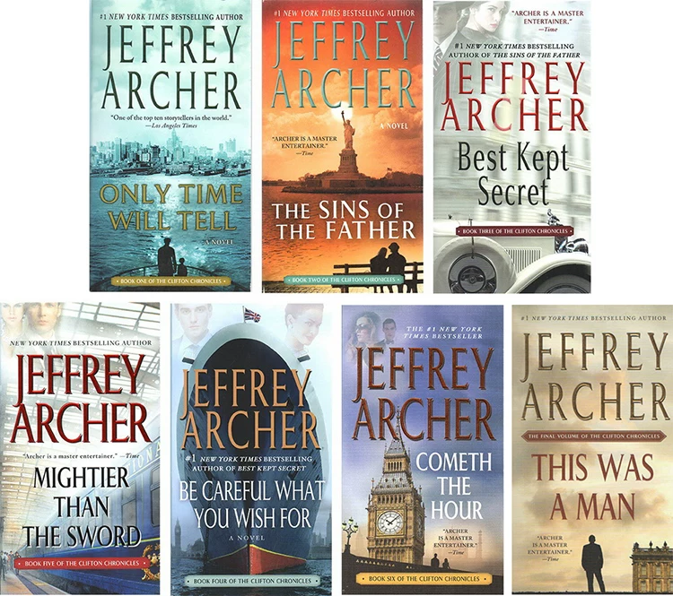 «English Original The Clifton Chronicles Cleveton Chronicles Series 6 Bolt Set Literary Inference Novel Extra -Class Interests Read Jeffrey Archer Jeffrian»