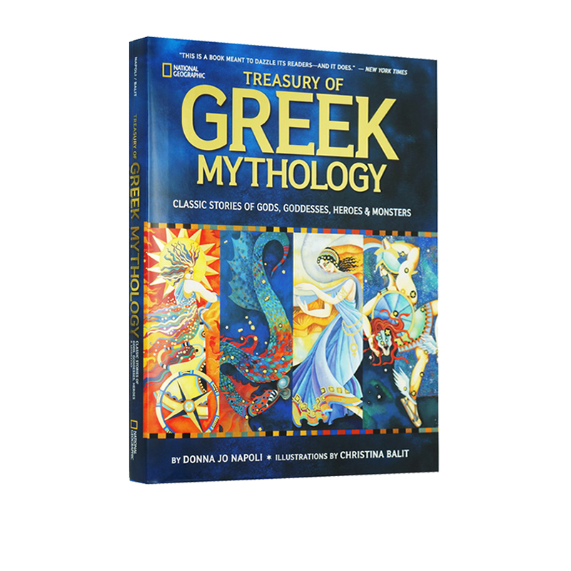 英文原版 国家地理National Geographic Treasury of Greek Mythology 希腊神话故事 精装大开本 国家地理全彩插画神话系列 - 图3